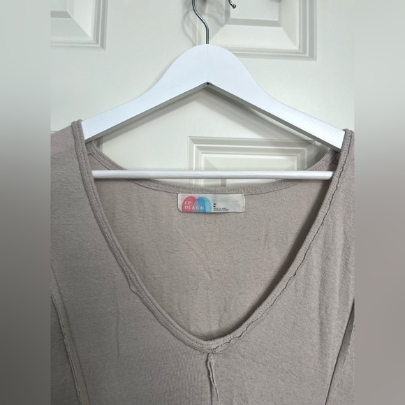 Free People FP Beach Palm Tunic Mini Dress in Storm Cloud NWOT - Picture 3 of 10